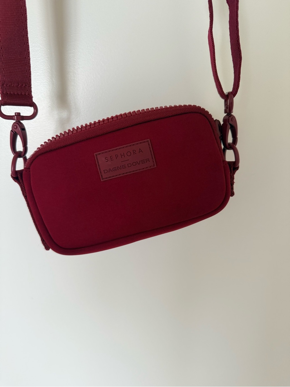 Dagne Dover X Sephora Burgundy Phone Sling